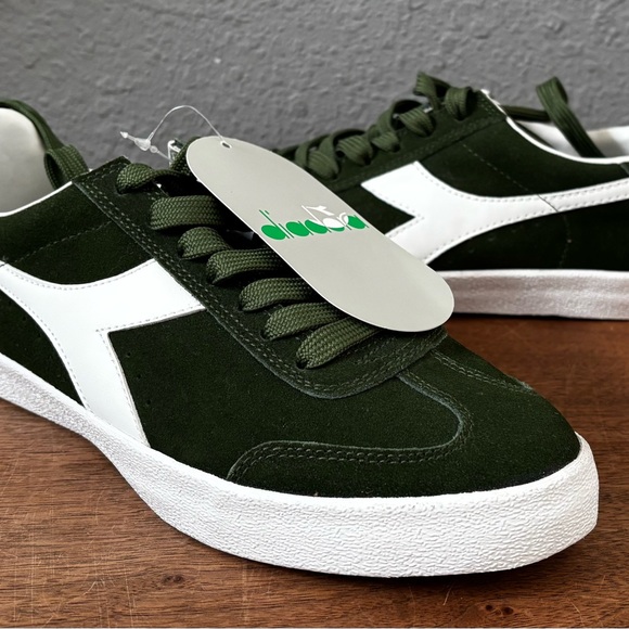 Diadora Pitch Bronze Green Suede Sneakers Women 9 - Picture 10 of 10